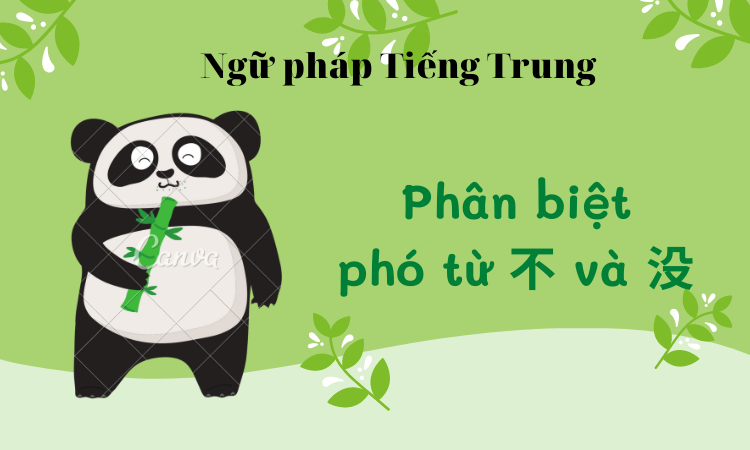 phân biệt phó từ tiếng Trung 不 và 没