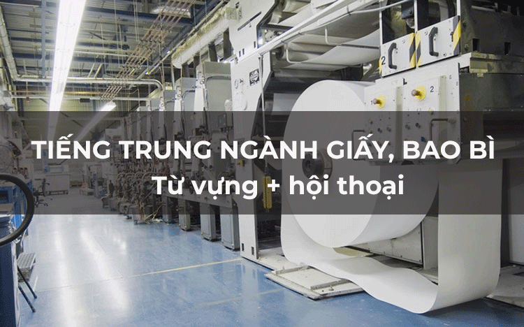 Từ vựng tiếng Trung ngành giấy