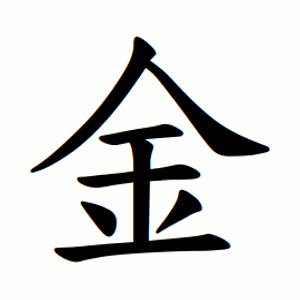 Cách viết bộ Kim phồn thể trong tiếng Trung