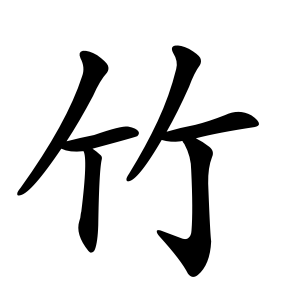 Cách viết bộ Trúc trong tiếng Trung