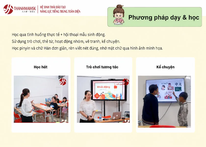 Phương pháp dạy tiếng trung cho trẻ em qua tương tác Phương pháp dạy tiếng trung cho trẻ em qua tương tác
