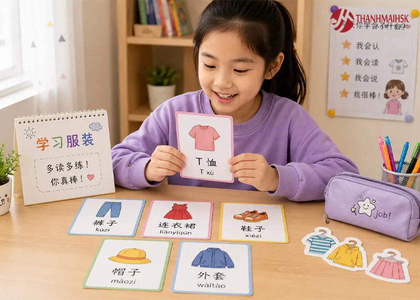 Cách học từ vựng tiếng Trung về quần áo trẻ em dễ nhớ Cách học từ vựng tiếng Trung về quần áo trẻ em dễ nhớ