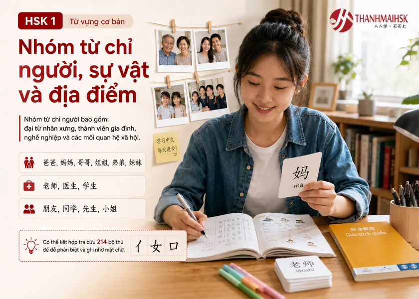 500 từ vựng HSK 1 theo chủ đề 500 từ vựng HSK 1 theo chủ đề