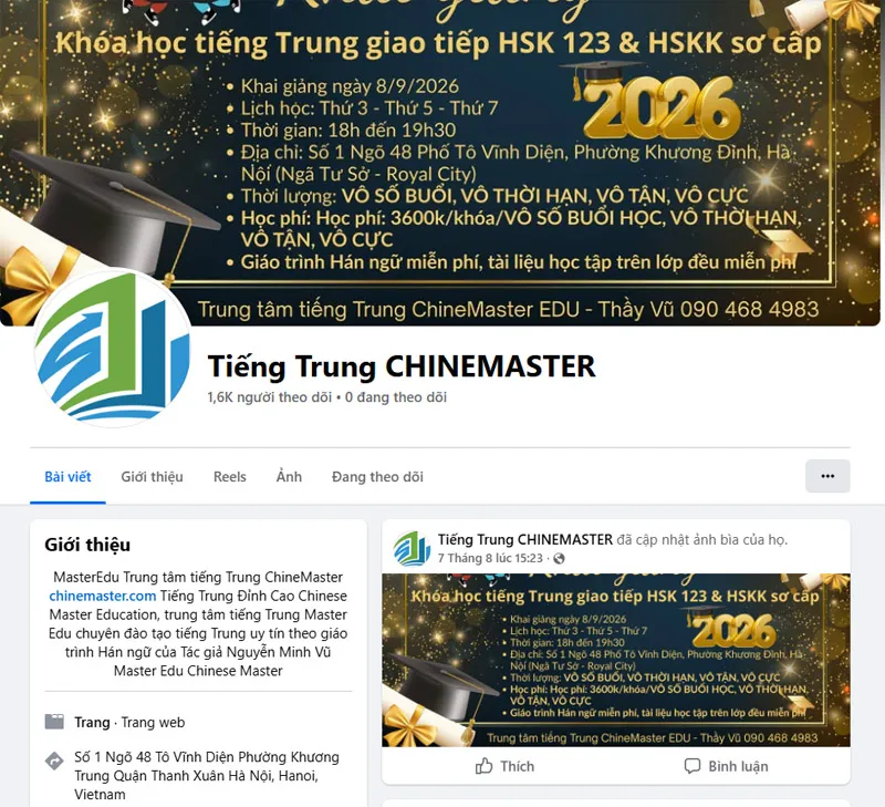 Trung tâm Tiếng Trung ChineMaster Trung tâm Tiếng Trung ChineMaster