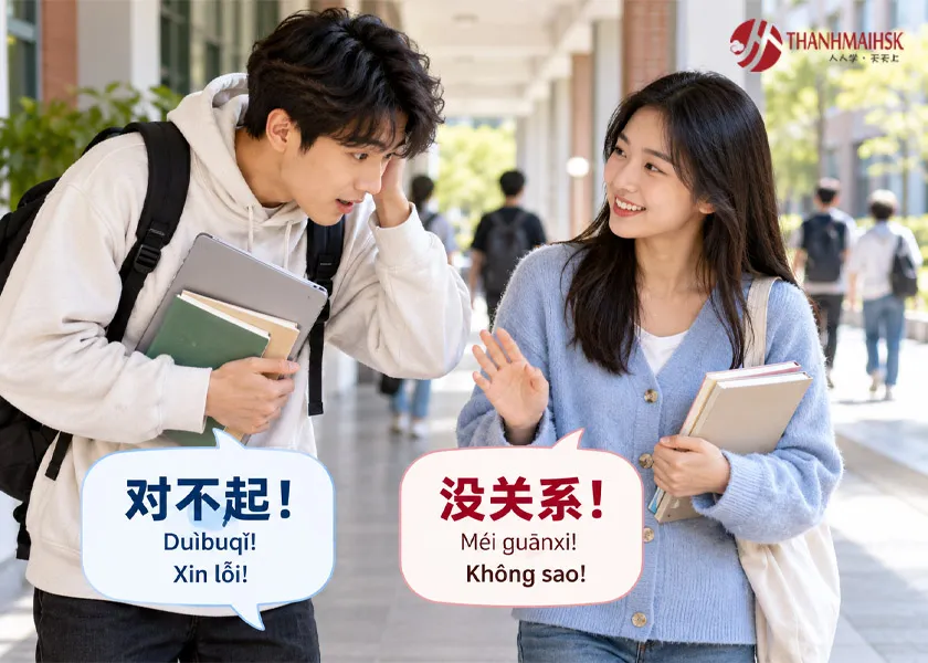 Hội thoại xin lỗi và đáp lại Hội thoại xin lỗi và đáp lại