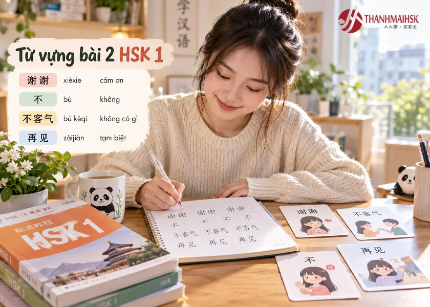 Từ vựng bài 2 HSK1 Từ vựng bài 2 HSK1