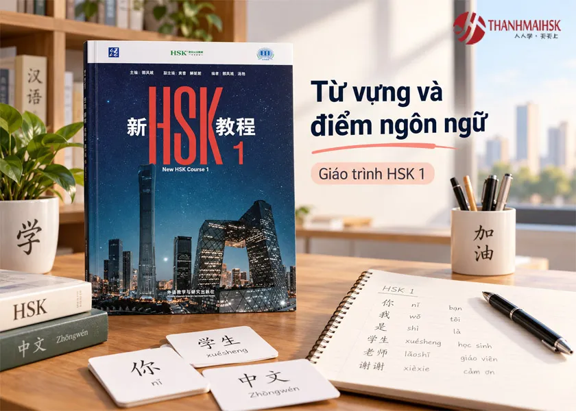 Từ vựng và điểm ngôn ngữ trong giáo trình HSK 1 Từ vựng và điểm ngôn ngữ trong giáo trình HSK 1