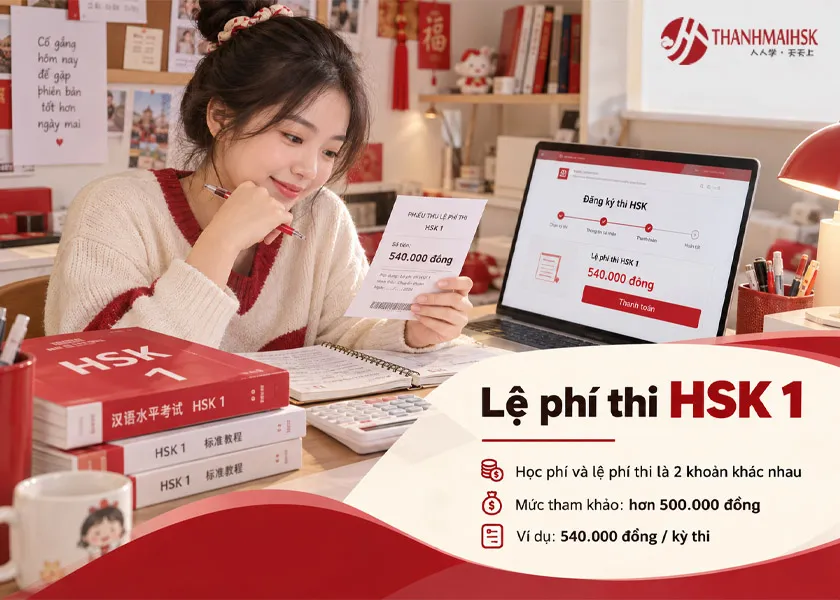 Lệ phí thi HSK 1 Lệ phí thi HSK 1