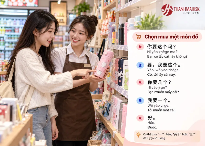 Mẫu câu giao tiếp Chọn mua một món đồ Mẫu câu giao tiếp Chọn mua một món đồ