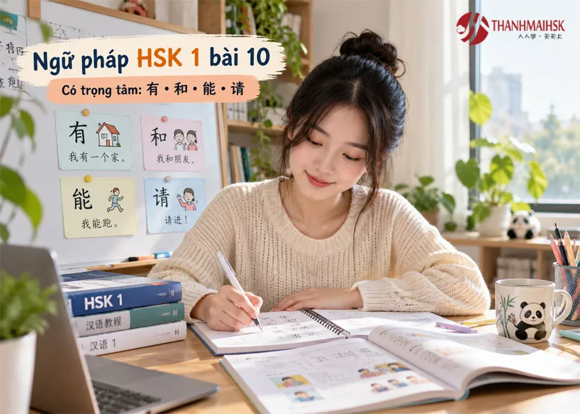Ngữ pháp trọng tâm của bài 10 HSK 1 Ngữ pháp trọng tâm của bài 10 HSK 1